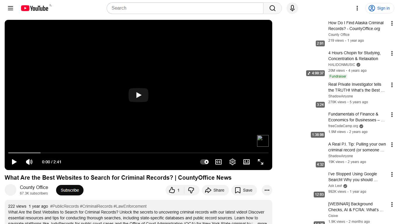 What Are the Best Websites to Search for Criminal Records? | CountyOffice News - YouTube